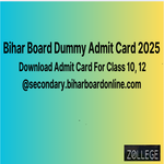 Bihar Board Dummy Admit Card 2025 Released For Class 10 And 12